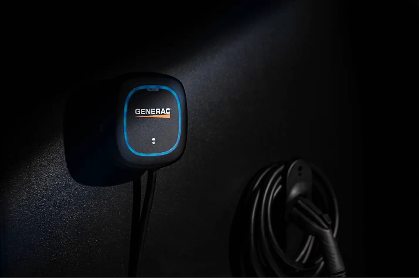 Generac EV charger installed in a home garage